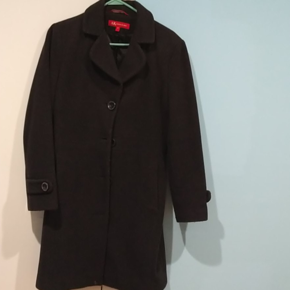 Woman's woolen Winter coat Anne Klein size M black